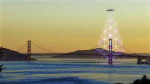 Strange Encounters Golden Gate Bridge Land's End San Francisco California UFO Psychedelic Sacred Geometry Avia Cosmica