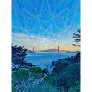 Golden Gate Bridge Land's End Morning Sunrise Sacred Geometry Psychedelic San Francisco Avia Cosmica